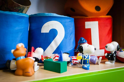Spielzeuge und Boxen