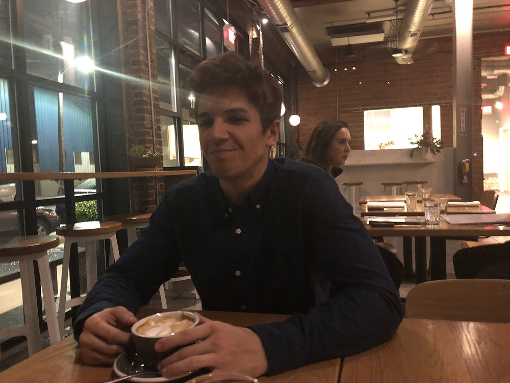 Davis Ward at Des Moines coffee shop