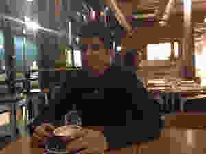 Davis Ward at Des Moines coffee shop