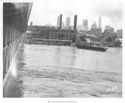 River Market and KC skyline in 1951