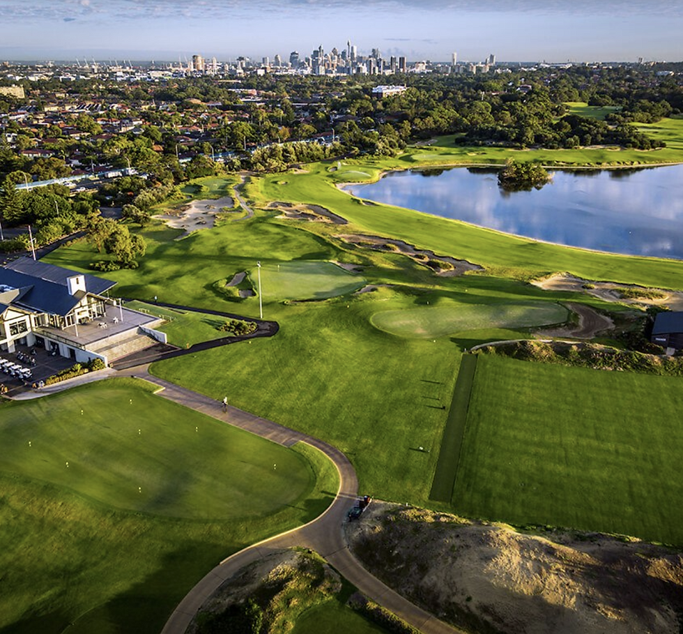 The Lakes Golf Club with Sydney as the spectacular backdrop Lakes Golf Club website