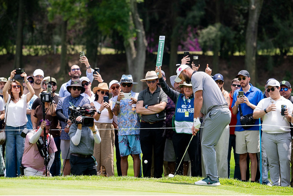 Captain Jon Rahm of Legion XIII putts on the fourth green during the second round of LIV Golf Mexico City at Club de Golf Chapultepec on Friday, April 17, 2026 in Naucalpan, Mexico. (Photo by Charles Laberge/LIV Golf)