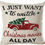 Thumbnail: I Just Want to Watch Christmas Movies All Day Decorative Throw Pillow by Ramirar