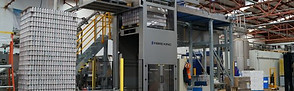 Beverage depalletiser handling cans and bottles for automated production line infeed