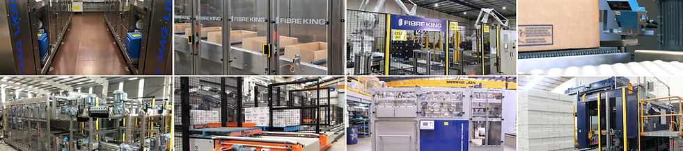 Fibre King meat packaging automation range including tray forming, lidding, compaction and palletising systems