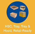 Tray and hood and HSC case packer