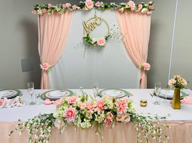 Sample Wedding Table Decor- Pink