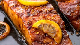 February Recipe: Honey-Garlic Glazed Salmon