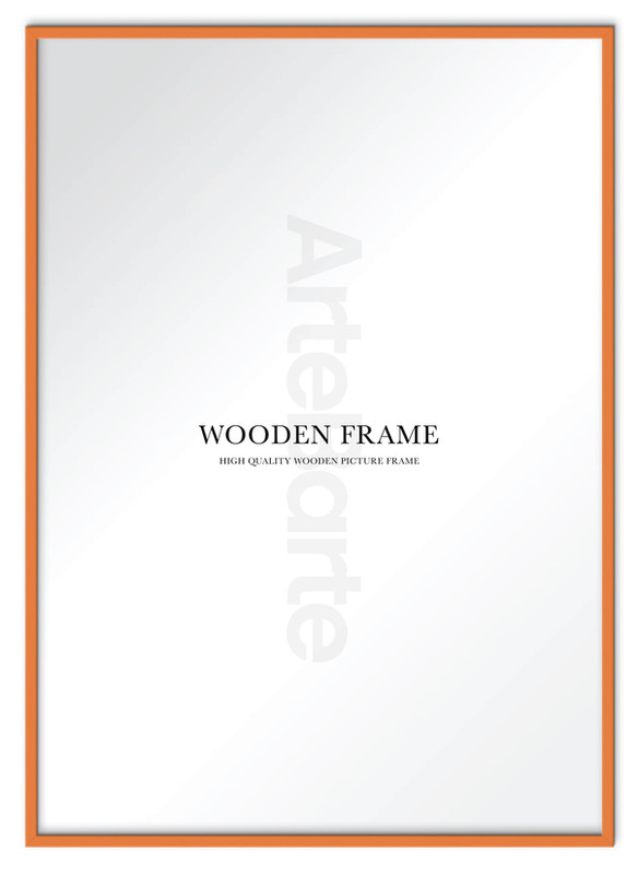Orange Wooden Frame