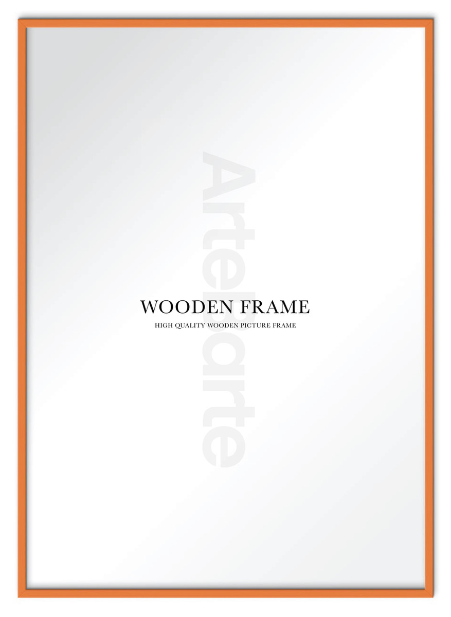 Orange Wooden Frame
