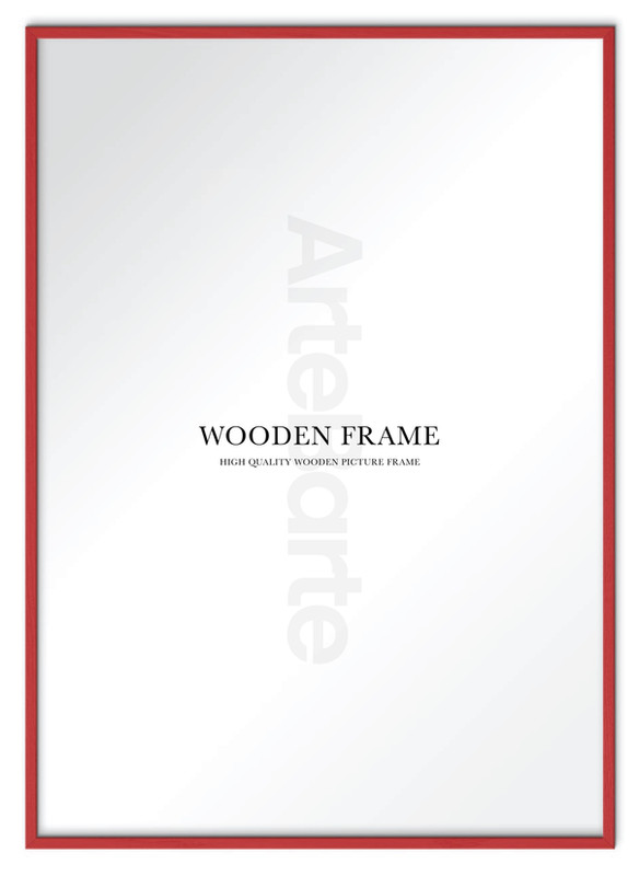 Red Wooden Frame