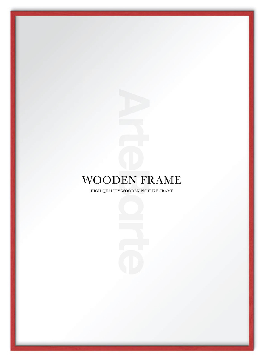 Red Wooden Frame