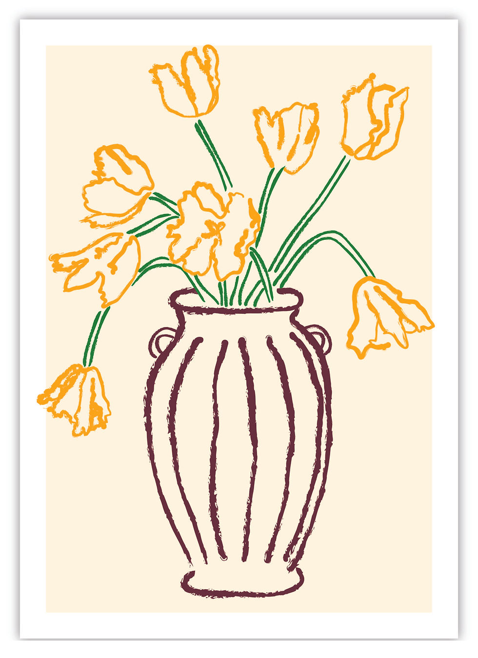 Vase With Yellow Flowers