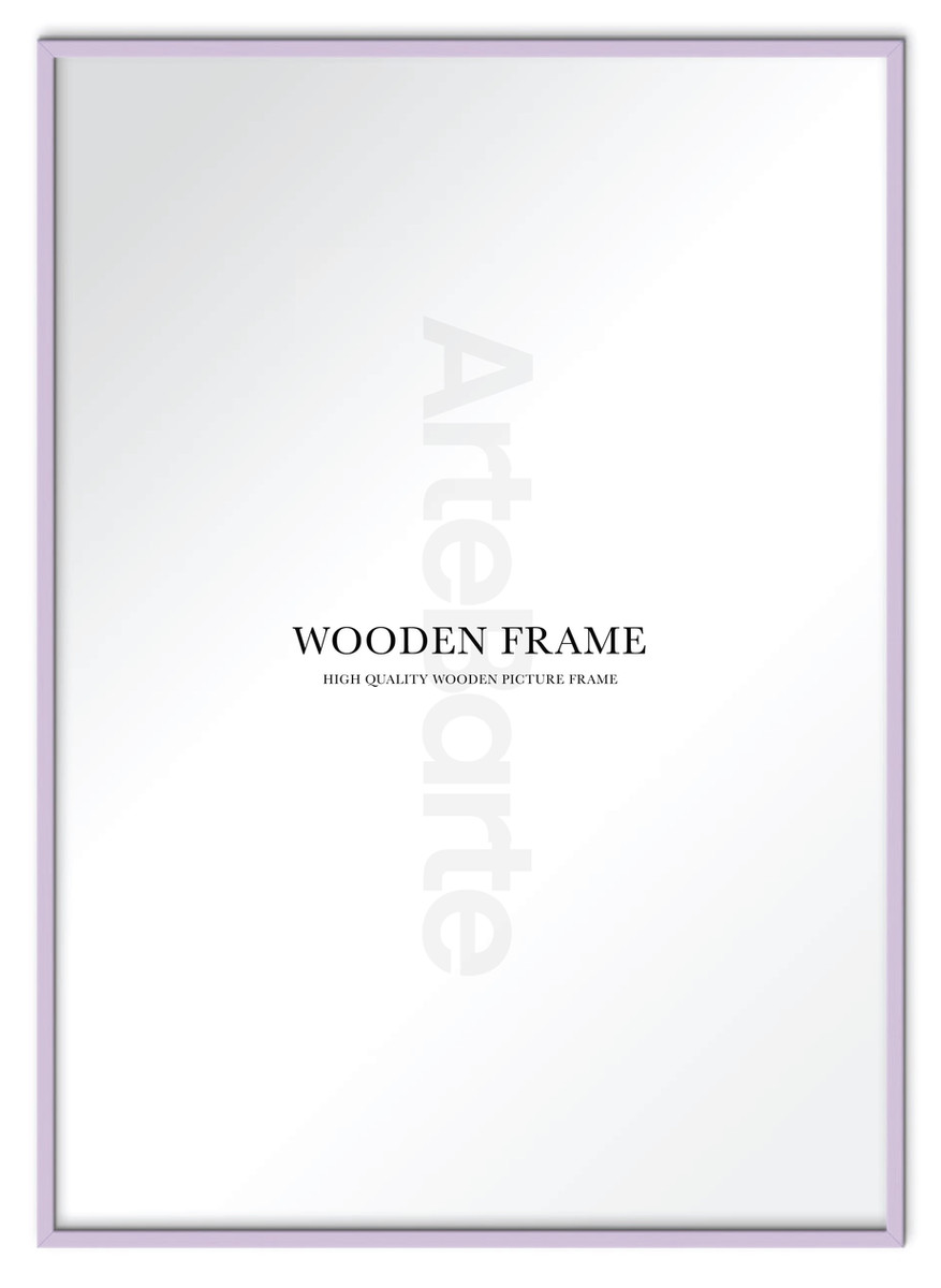 Light Purple Wooden Frame