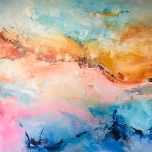 Chrysoprase abstract painting