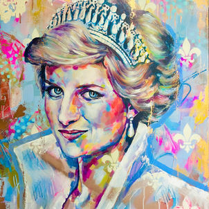 Princess Diana portrait original painting