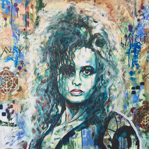 Bellatrix LeStrange portrait - original painting Helena Bonham Carter