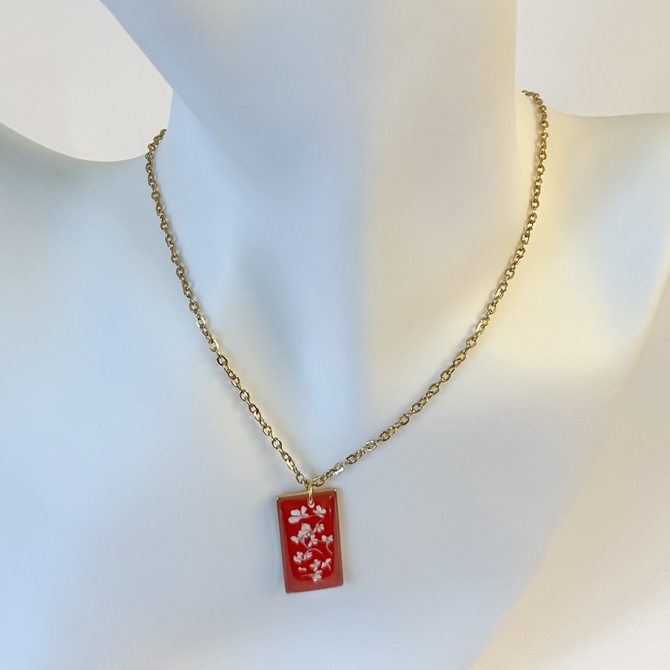 Red Charlotte Necklace from Floral Affair Store in Singapore