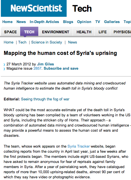 Mapping the Human Cost