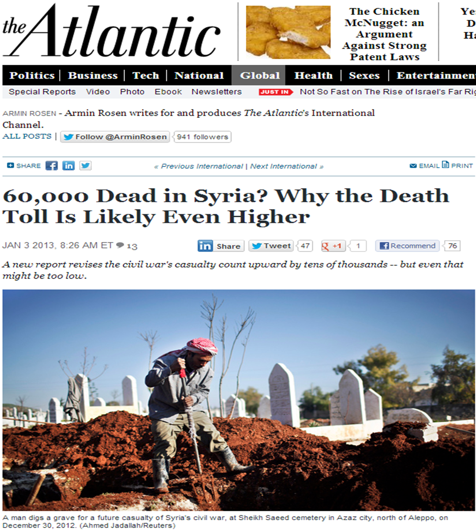 60,000 Dead in Syria?