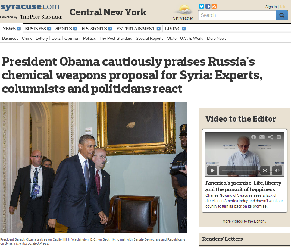 The Latest on Syria