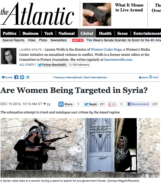 Targeting Women in Syria