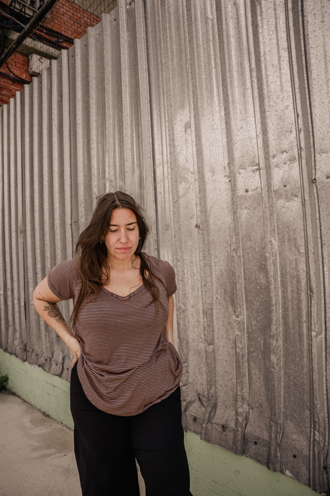 Remera Go! (A RAYAS)