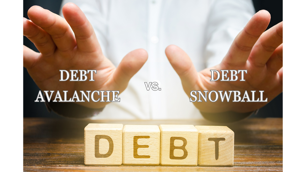 A man comparing Debt Avalanche Vs. Debt Snowball