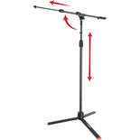 Gator Frameworks ID Series Tripod Mic Stand with 26" Dual Section Adjustable Boom Arm