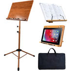 Bamboo Conductor Podium Lectern Metal Stand