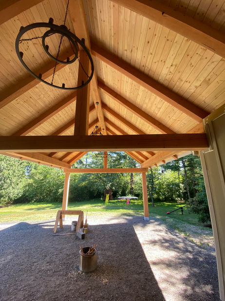Tongue and Groove, Beams, Outdoor Pavillion, Covered Entertainment Area Outdoors.jpg