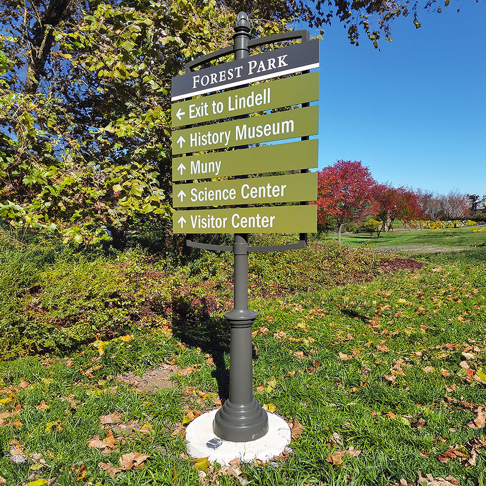 Thumbnail: Forest Park Exterior Wayfinding