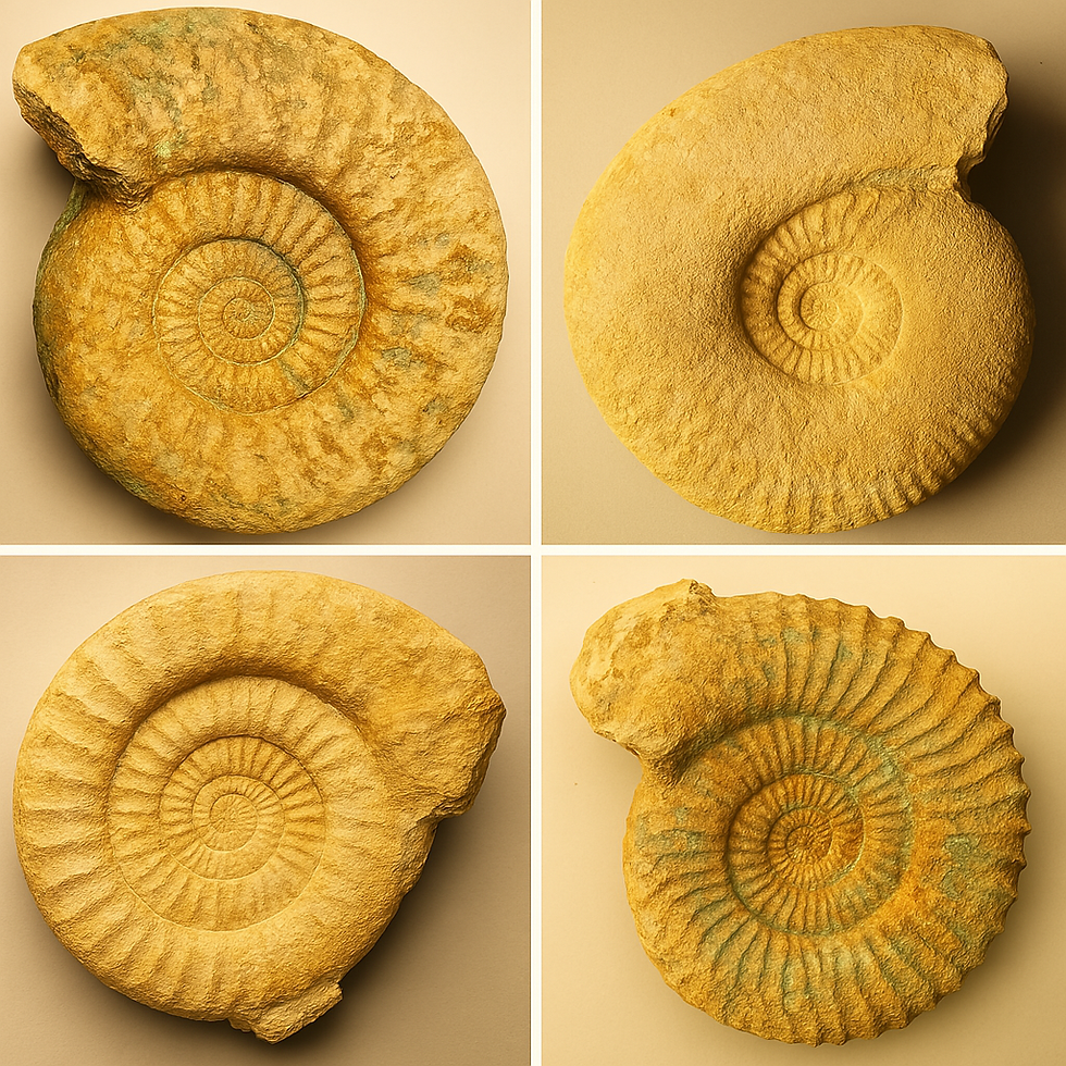 Où trouver : Des ammonites de 165 millions d'années