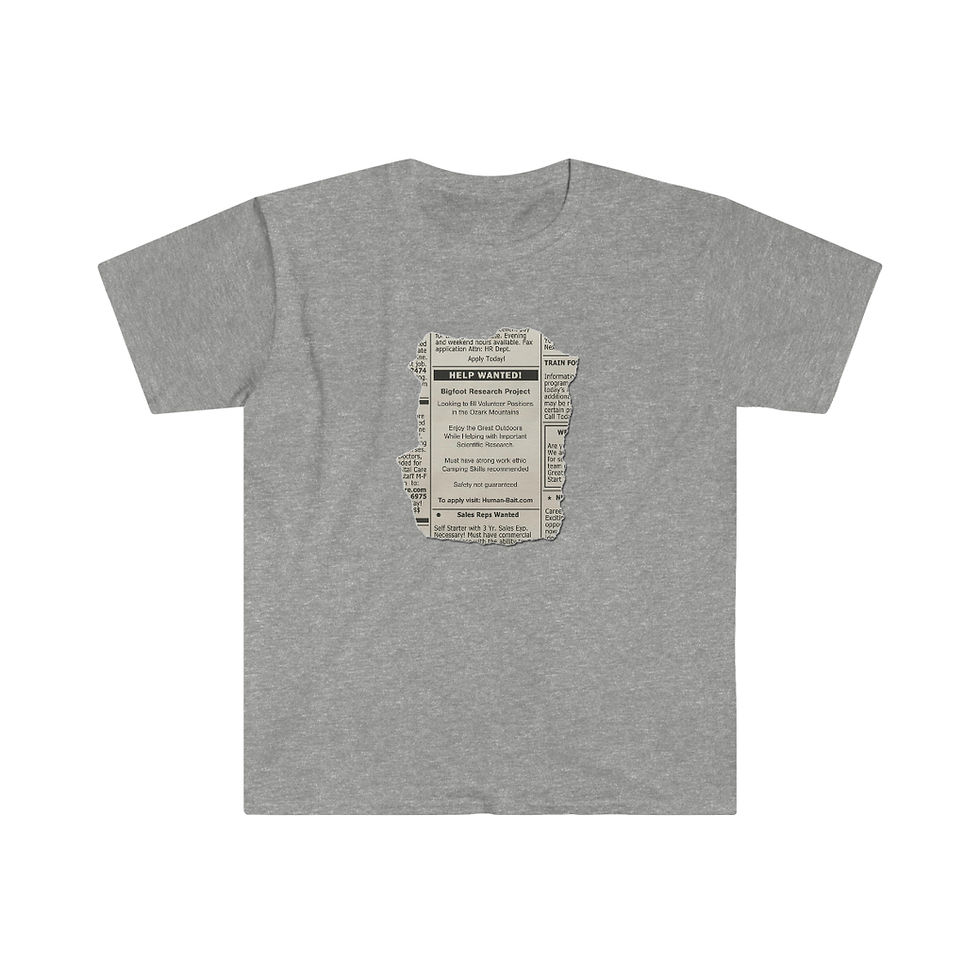 Thumbnail: "Help Wanted - Bigfoot Research" Softstyle T-Shirt
