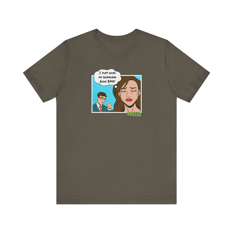 Thumbnail: Rooted "Boyfriend BMX" Unisex Jersey Short Sleeve Tee