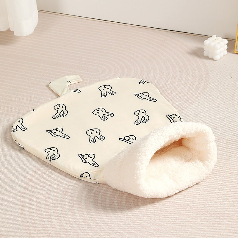 Thumbnail: Soft Cat Sleeping Bag – Fluffy Cuddly Pet Pocket Bed for Cats & Small Dogs