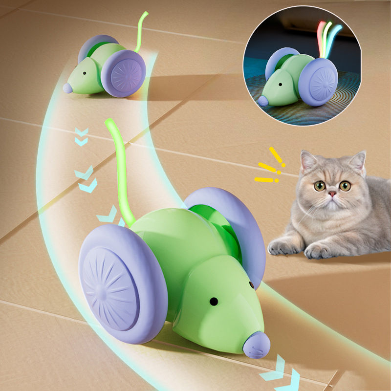 Interactive Electric Cat Toy Mouse – Automatic Teaser Toy for Kittens & Indoor C
