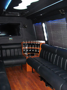16 passenger party bus beverage station