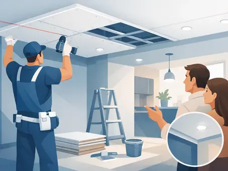 Gyproc plafond laten plaatsen: wat mag u verwachten?