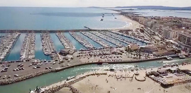 Vue aérienne de Palavas les Flots