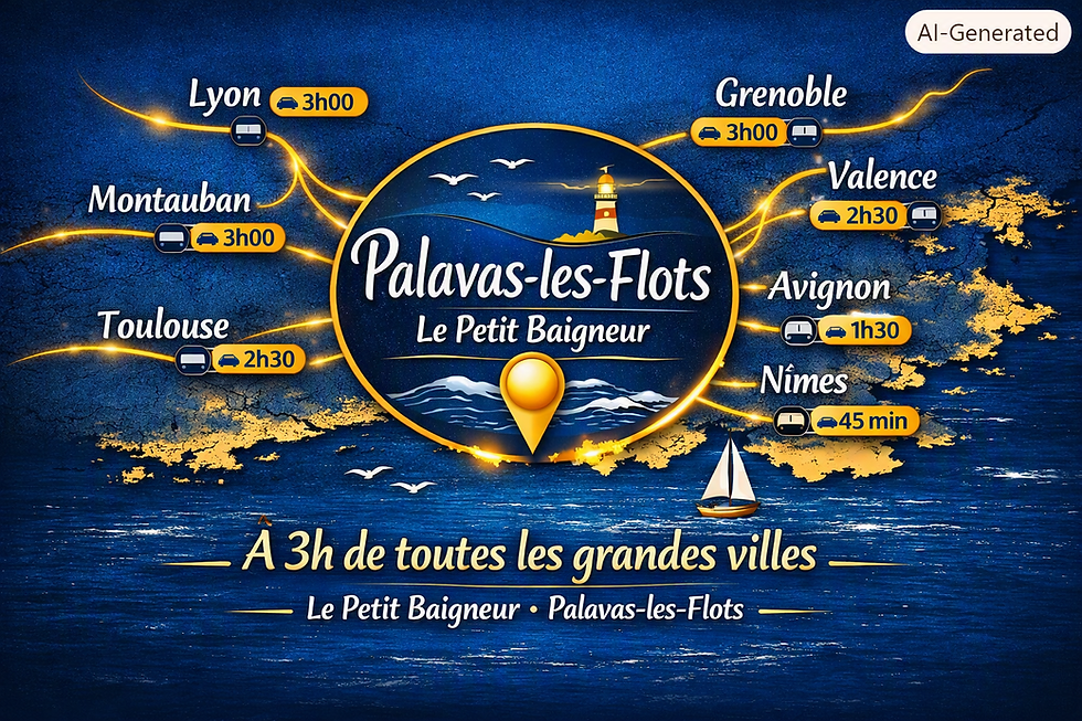 🚗 L'évasion sans les kilomètres : Palavas-les-Flots, à 3h de route de chez vous !