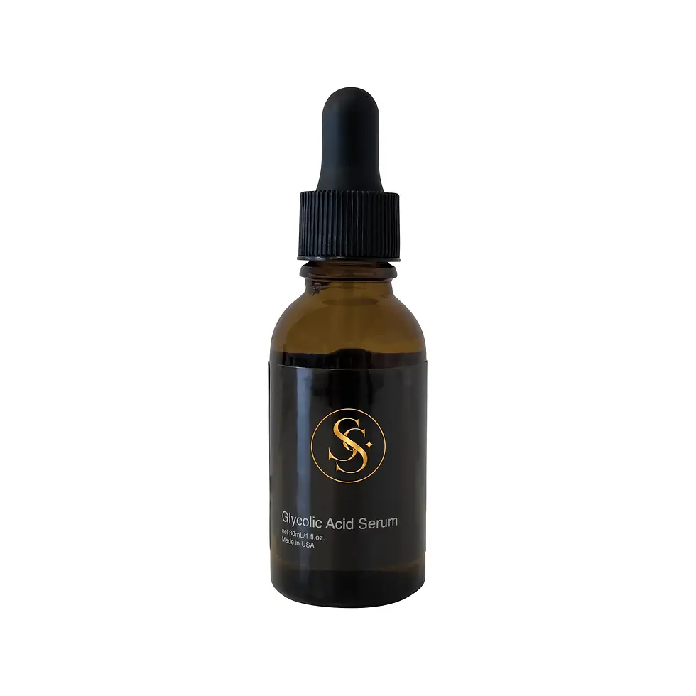 Satin Sovereign Glycolic Acid Serum 1 fl oz bottle with dropper