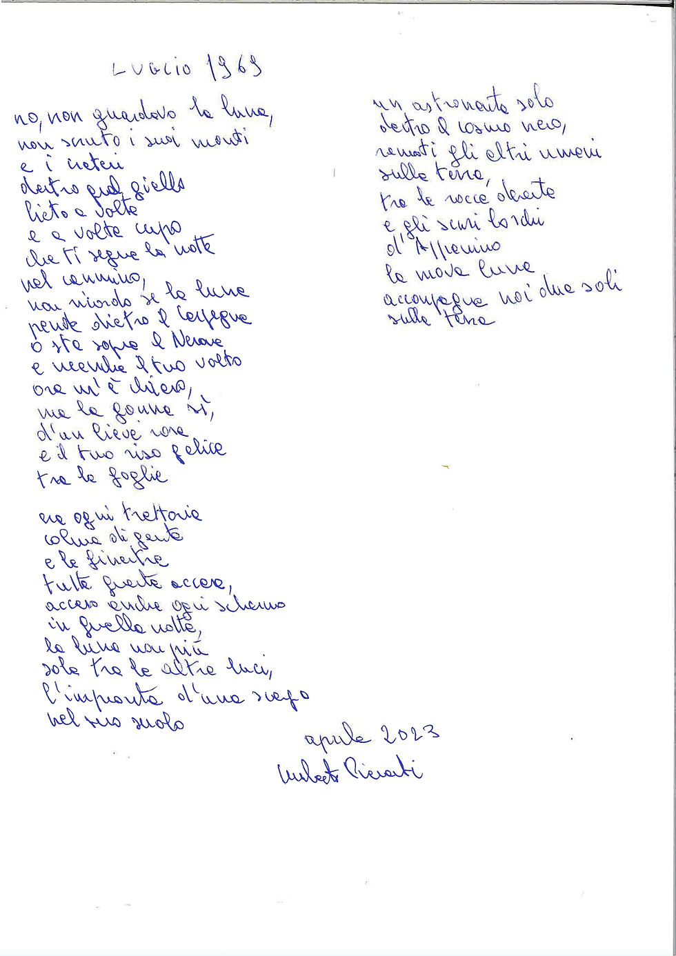 Umberto Piersanti; Gli Autografi di Alma; Alma Poesia