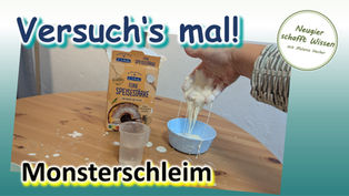 Monsterschleim - der einfachste Slime der Welt - Chemieexperiment für Kinder - DIY