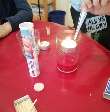 Wir erfinden Feuerlöscherluft - Bericht aus der Grundschule