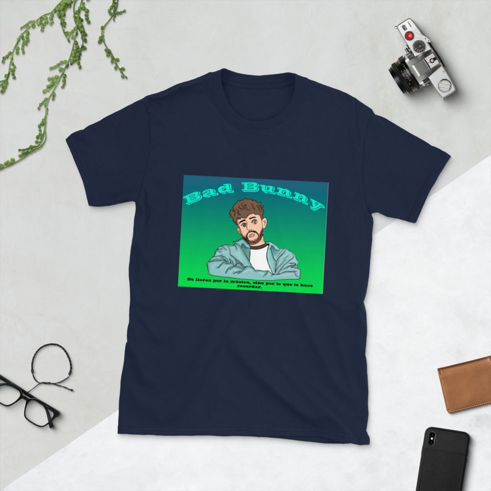 Short-Sleeve Unisex T-Shirt Bad Bunny con frase