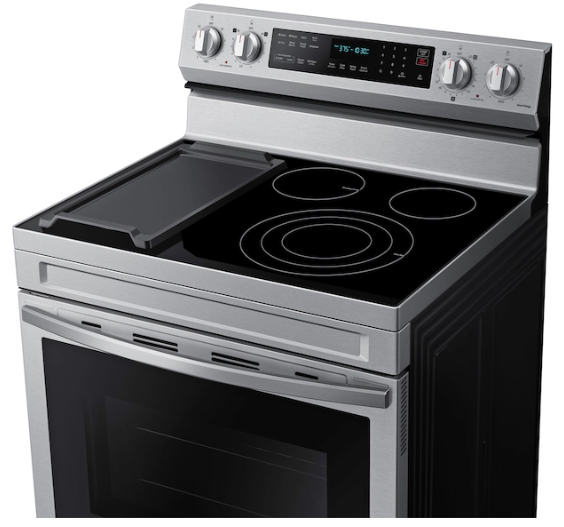 Thumbnail: Samsung 6.3 cu. ft. Freestanding Electric Range with No-Preheat Air Fry
