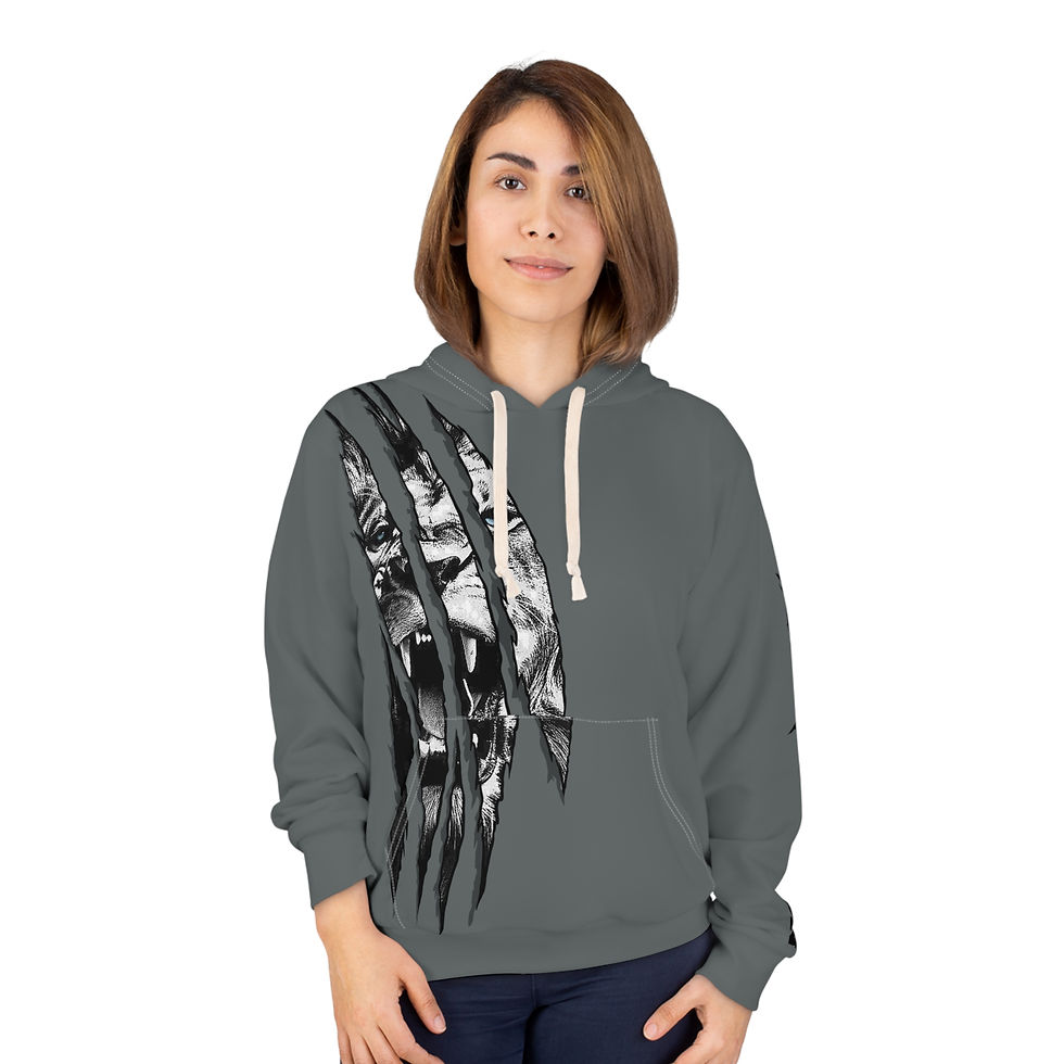 Thumbnail: Detroit Lions Hunting Season Dark Grey Hoodie