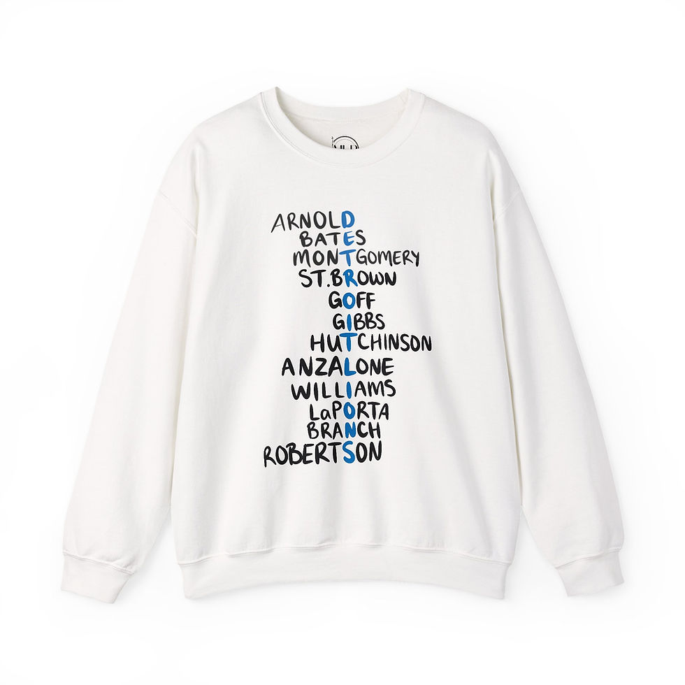 Thumbnail: Detroit Lions Name Sweatshirt