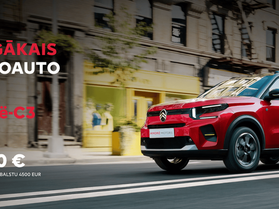 Izdevīgākais ElektroAuto Trigū - Citroën ëC3